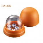 1/10 komplekti t&auml;ringukarik selge kaanega alus t&auml;ppidega t&auml;ringud manuaalne raputusn&otilde;u t&auml;iskasvanutele pere&otilde;htu baari pidu hasartm&auml;ngud joomine lauam&auml;ng kasiino varustus 1pc must