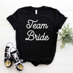 Team Bride Print Naiste t-s&auml;rk No Fade Premium vabaaja naljakas T-s&auml;rk Daamile T&uuml;drukutele Naise T-s&auml;rgid Graafiline top T-s&auml;rk Kohanda XS