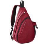 Meeste Rihmakott Vabaaja Spordi Rinnakott Naiste Suure Mahutavusega &Otilde;lakott Reisi Hoiukott Seljakott burgundiapunane