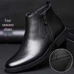 Meeste ehtsast nahast ja villast k&otilde;rge s&auml;&auml;rega puuvillased kingad - paksendatud sametist lehmanahast Martini saapad s&uuml;giseks/talveks 45