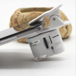 1 tk 60X mobiiltelefoni mikroskoop makro objektiiv suum mikrokaamera klamber LED valgusega