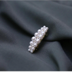 4 cm kaunid p&auml;rlikr&otilde;psud, moodne p&auml;rlitega teemantidega kaunistatud metallist juukseklamber, templikujuliste juuste aksessuaarid 4cm