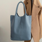 Ehtsast nahast Premium Sense Commuter kandekott Niche Simple Ladies K&otilde;ik Pehme Pittote &otilde;lakott suur mahutavus sinine