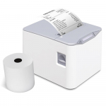 Bisofice'i termiline vastuv&otilde;tuprinter 80 mm lauaarvuti otsene termoprintimine USB+LAN-&uuml;hendus, kiire EU PLUG valge