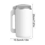 Uus elektriline kohviveski &uuml;rtide oa-v&uuml;rtsveski masin, teravilja 600 ml, majapidamises kasutatav kuivtoidu purustaja purustaja veskid us valge