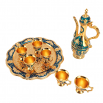 Vintage kohvikannu komplekt Euroopa veinipoti komplekt koos 6 tassi teekannu teeteeninduskomplektiga pulmadeks