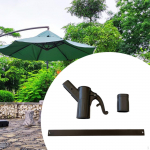 Terrassivarju t&otilde;stek&auml;epideme hoidik, kinnitus, k&uuml;lgriputatav klamber pikniku jaoks