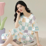 Stiilsed Suvised Naiste Pidžaamad Rinnapadjad L&uuml;hikeste Varrukatega Seitsmetollised P&uuml;ksid Pealisr&otilde;ivad Kodu Vabaaja &Ouml;&ouml;riided XS