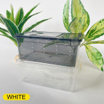 Roomajate Spider l&auml;bipaistev plastikust s&ouml;&ouml;tmiskast Putukate toidukonteiner valge