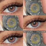 EYESHARE New Colored Contact Lenses Purple Beauty Pupil Brown Eye Contact Gray Makeup Lens Yearly Korean Blue Contacts 2pcs/pair