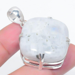 Rainbow Moonstone Handmade 925 Sterling Silver Gift Pendant 1.85 a4o23