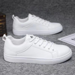 Suurused 47 48 meeste nahast tossud s&uuml;gis 2024 uus saabumine ruuduline muster poiste vabaaja nahast kingad meeste platvormtossud CN39(insole 245mm valge
