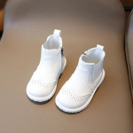 T&uuml;drukute nahast saapad s&uuml;gis-talveks Uued printsessit&uuml;drukute kingad Moodsad mitmek&uuml;lgsed l&uuml;hikesed saapad t&uuml;drukutele Pahkluusaapad Botas Ni&ntilde;a 26insole16.1cm valge