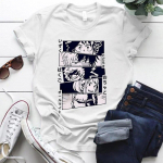 Uus Anime Deku Bakugou Katsuki Todoroki Shoto tr&uuml;kitud T-s&auml;rgid Unisex naiste mood Y2k suvised vabaaja l&uuml;hikeste varrukatega T-s&auml;rgid 4XL