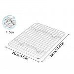 Roostevabast terasest BBQ leivakoogi jahutusrest tilguti kuivrest jahutusrest k&uuml;psetuspann Kodused k&uuml;psetust&ouml;&ouml;riistad K&ouml;&ouml;gitarvikud L