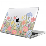 Kaitsekate MacBook Air 15 jaoks - BOOLING - M5 M4 M3 M2 - Libisemisvastane - Lillemuster - Kerge kollane