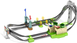 Mattel Hot Wheels Mario Kart Circuit Light Track Set vanusele 5 ja vanemad [Sisaldab 1 Mario autot] GHK15 gray