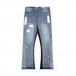 RogueWave High Street Pesitud Teksap&uuml;ksid Retro Personaalne Sirge L&otilde;ikega Spleissitud Laiad P&uuml;ksid Trendikad Denim P&uuml;ksid M