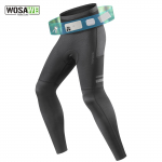 WOSAWE Men's Road Cycling High Waisted Breathable Sports Foam Padded Night Cycling Pants S must