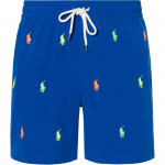 Polo Ralph Lauren Logo Prindiga Keskmise V&ouml;&ouml;kohaga Pingutusn&ouml;&ouml;riga Sirge L&otilde;ikega L&uuml;hikesed P&uuml;ksid Meeste l&uuml;hikesed p&uuml;ksid Sinine 710890536-001 XS
