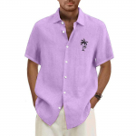 Hawaii s&auml;rk meestele, meeste vintage n&ouml;&ouml;pidega keeglis&auml;rgid l&uuml;hikeste varrukatega suvine rannas&auml;rk XXXXL
