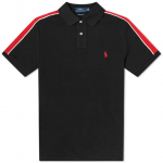 Polo Ralph Lauren V&auml;ike Hobuse Logo Tikitud L&uuml;hikeste Varrukatega Polo S&auml;rk Meeste topid Must 710787745-001 S