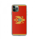Coque iPhone - Mont&eacute;n&eacute;gro - Drapeau - Souple - Mitmev&auml;rviline - Vertikaalne mudel