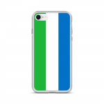 Coque iPhone &ndash; iPhone SE 2020 &ndash; Drapeau Sierra Leone &ndash; Supp &ndash; Mitmev&auml;rviline &ndash; Vertikaalne