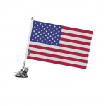Drapeau - &Eacute;tats-Unis - 27 x 35 cm - M&acirc;t &agrave; Ventouse - Acier Inoxydable - Impression Recto/Verso