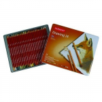 Crayons de dessin - Derwent - Bo&icirc;te de 24 - Texture cr&eacute;meuse - Couleurs vari&eacute;es - Id&eacute;al pour le dessin