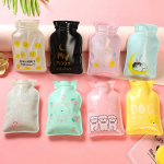 Small cartoon printed hot water bag, mini water filling hand warmer bag, winter heating pad thermal insulation bag explosion-proof hand warmer