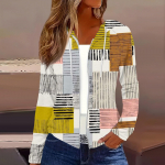 Naiste mood vabaaja t&otilde;mblukuga kapuutsiga tr&uuml;kitud pikkade varrukatega dressipluusid XXL