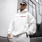 Pariisi moe kapuutsiga pusad meestele Aastaaegadeks Igap&auml;evased Vabaaja Spordiks Kapuutsiga dressipluusid 2025 Meeste Kodu V&auml;ljas Mugavus Mood Pullover L white