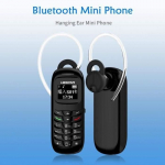 L8STAR BM70 Mini mobiiltelefon - Maagilise h&auml;&auml;levalija Bluetoothi juhtmevaba peakomplekt Mini mobiiltelefon (Must, Uus Versioon 2018)