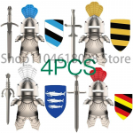 Keskaja S&otilde;jaline Rooma S&otilde;ja Tegevusfiguurid Armee Figuurid Ehitusklotsid Kiiver Relvad Tarvikud Lastele M&auml;nguasjade Kingitused