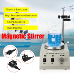 250W Kuumutusplaat Magnetsegisti Labori Kiirusreguleeritav Segisti Ilma Vibratsioonita USA/EL/AU Pistik Sile T&ouml;&ouml; 110/220V 1000ml AU