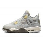 Air Jordan 4 Retro SE Craft GS Photon Dust Laste tossud Hall Kahvatu-Vanill Valge DV2262-021 35.5