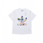 Adidas Originals Trefoil Lipp Logo T&auml;idetud T-s&auml;rk Meeste Topid Valge GD0953 XL