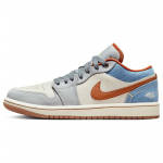 Air Jordan 1 Low Phantom Denim Naiste Tennised Kreemjas Mitmev&auml;rviline Kookospiim FZ5045-091 36.5