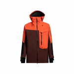 Salomon Moon Patrol Lumeseeria Gore-Tex Jakk Veekindel Mugav Kapuutsiga Pikkade Varrukatega Talvine Suusajakk Meeste Jakk Tomatipunane C23309 L
