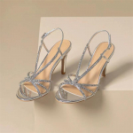 Moodsad Prantsuse Kivist K&otilde;rge Kontsaga Kingad Naistele Peen Kanna Avatud Varvastega Seksikas Haldjakujuline &Uuml;he&otilde;laline H&otilde;bedane &Otilde;hukese Rihmaga Sandaalid 34