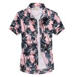 Palmipuu tr&uuml;kitud Hawaii rannas&auml;rk meestele Suvine l&uuml;hikeste varrukatega 5XL Aloha s&auml;rgid Meeste p&uuml;hadepuhkuseriided XXXXXL