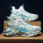 High Street Graffiti tossud Meeste Kerged Blade Jooksujalatsid Naiste Mugavad Polsterdus Sokid Spordijalatsid Meeste Jalatsid 46