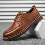 S&uuml;gise Uued Meeste Kingad Brogue Vabaaja Kingad Meeste Ehtne Nahast Kingad T&ouml;&ouml;saapad Business Casual Tossud 38
