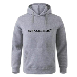 SpaceX kosmosereisid Meeste ja naiste tr&uuml;kitud kapuutsid L&otilde;dvad kapuutsid Hip Hop stiilis Mood 2025 Kevad-s&uuml;gis kollektsioon XL gray