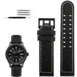 Hamilton Khaki Field kella h760250/h77616533/h70605963 H68201993 jaoks Kellarihm Ehtne Nahk Nailon Meeste Kellarihm 20mm 22mm 22mm black