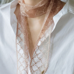 HAS HON021 Pitsist pikk lipsuga sall Pink (W Concept Exclusive)