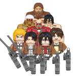 MOC Loov R&uuml;nnak Titanile Eren Yeager Ackerman Nukk Mini Anime Tegevuskujud Ehitusplokid Tellised M&auml;nguasjad LAPSELE kingitus