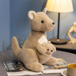 Simulatsioon Plush Erret Ema ja beebi K&auml;nguru Multifilm Naljakad loomad Nukud Pehmed m&auml;nguasjad Viskapadi T&uuml;drukutele s&uuml;nnip&auml;evaks j&otilde;ulukingid about 22cm