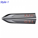 2 tk UUS Auto ABS GTI GTD Embleem Tiiva K&uuml;lgmine Tera Embleem Kleebis Auto K&uuml;lgkere Tiiva Kleebised Decal Kaunistus Tarvikud V//-W jaoks GTI-Style-1